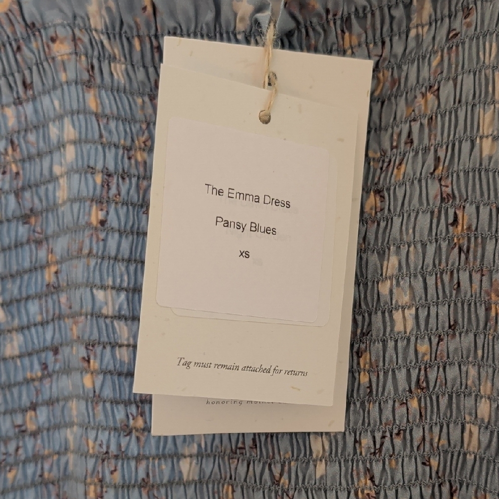 Christy Dawn Emma Dress In Pansy Blues Size XS - Picture 3 of 8